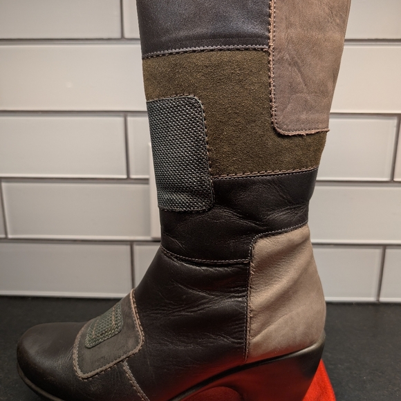 Naot Patchwork Leather Boots - Picture 8 of 10